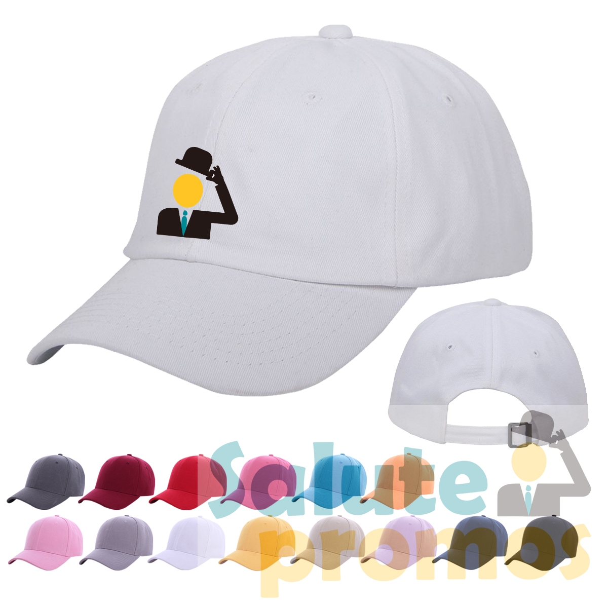 Midprofile unstructured 6 Panel low profile cotton twill baseball cap