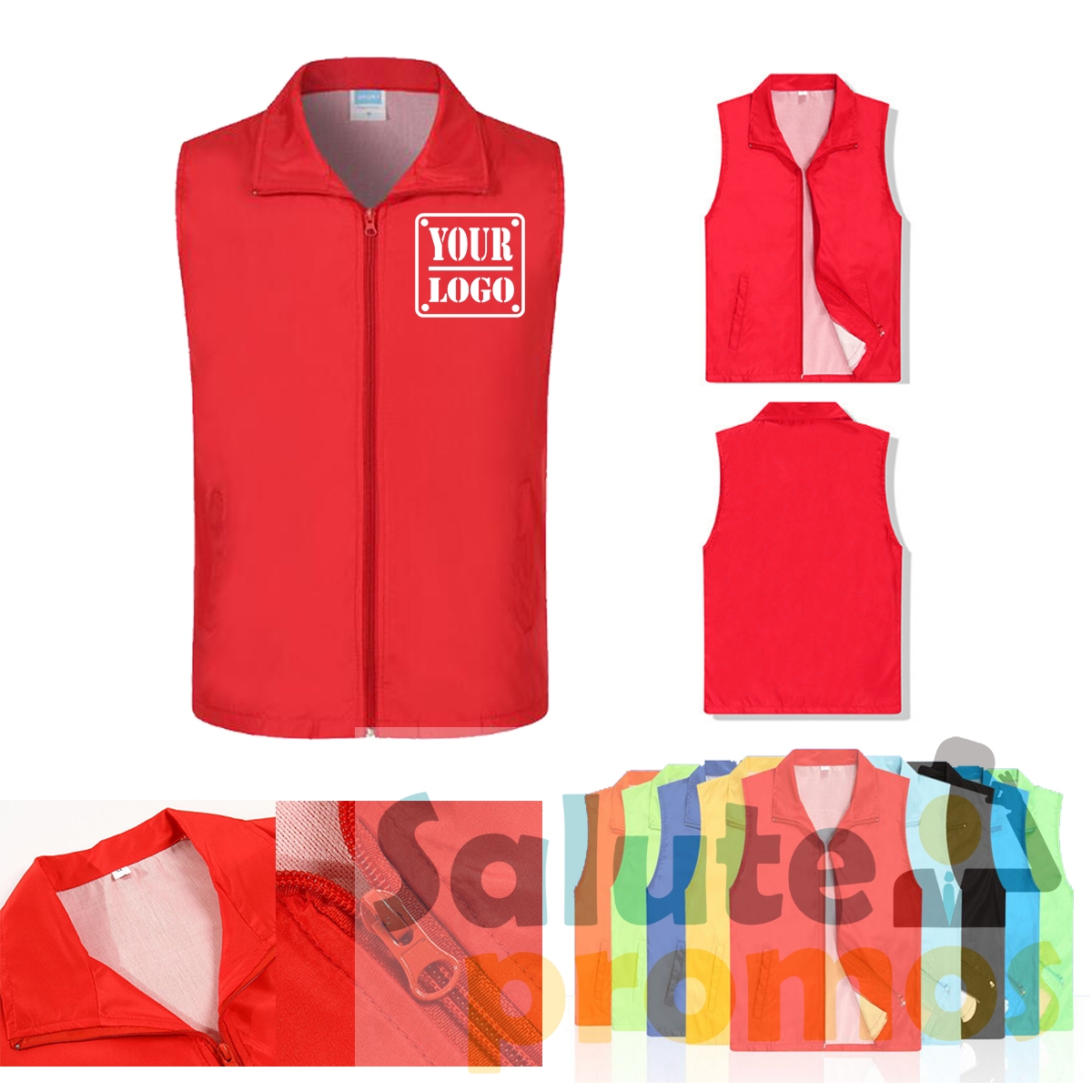 Personalized Adult Volunteer Activity Uniform workwear & Vest for Unisex
