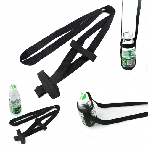 Custom silkscreened Bottle Holder polyester lanyard strap