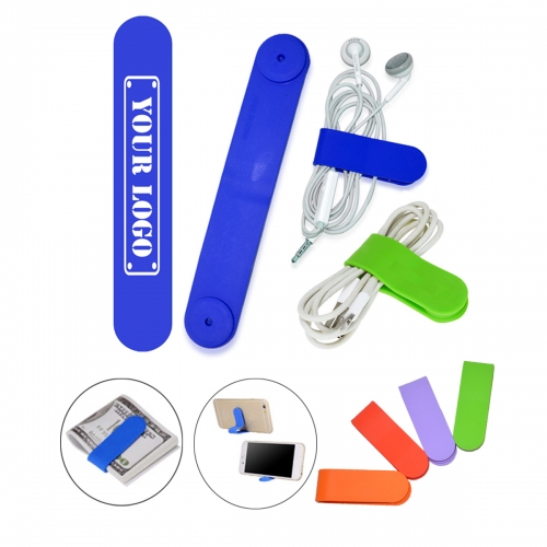 Multifunctional Silicone Clip & Phone holder & Cable wrap
