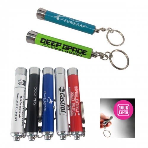 Custom Flashlight Projector Keychain,Key Chains & Tags