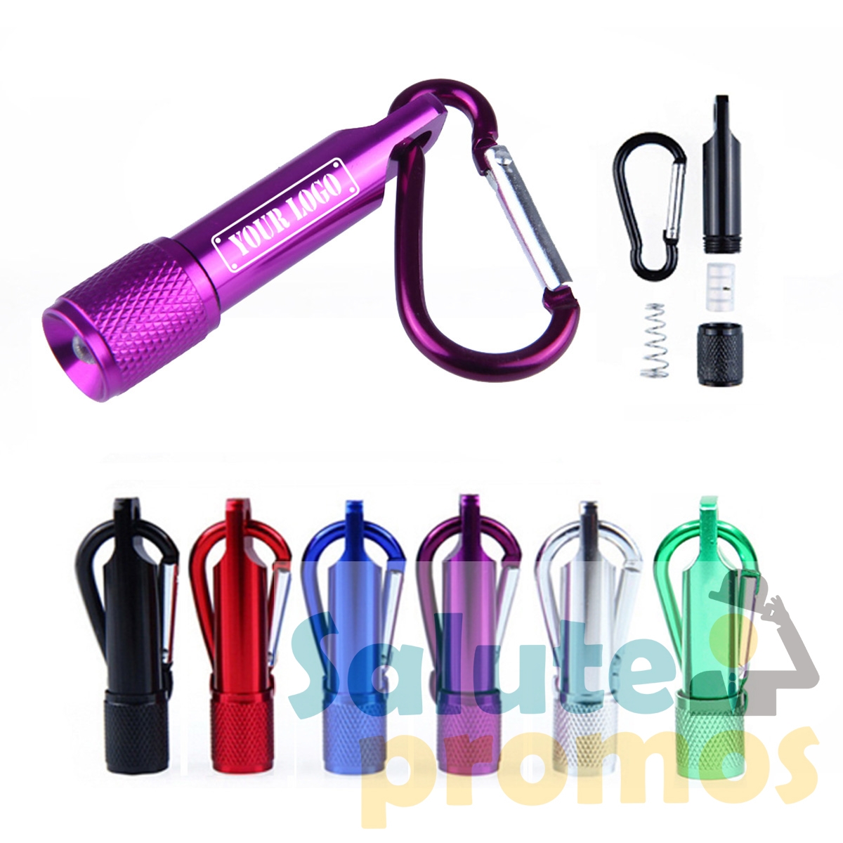 Carabiner LED Flashlight Keychain,Key Chains & Tags