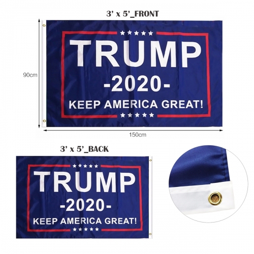 3' x 5' Heavy Duty Custom Polyester Double Sided Flag